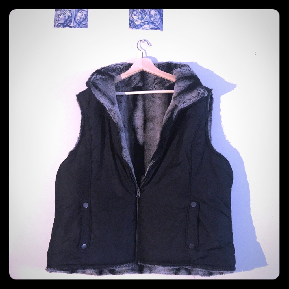 A black winter jacket